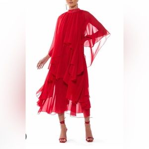 AKIRA Hopelessly devoted layered maxi dress